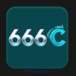 666C Game APP logo in silver and blue lettering on a dark teal rounded square background with plane icon.
