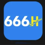 666H app logo with white and yellow lettering and a plane icon on a blue rounded square background.