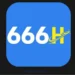 666H app logo with white and yellow lettering and a plane icon on a blue rounded square background.