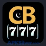 CB777 Game app icon with gold lettering, a white crescent moon and star, and a triple sevens slot design.