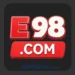 E98 Game app icon featuring bold red and white lettering on a rounded dark charcoal square background.