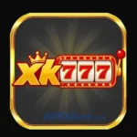 XK777 Game app icon showing gold crown lettering beside a red and gold triple sevens slot machine reel.